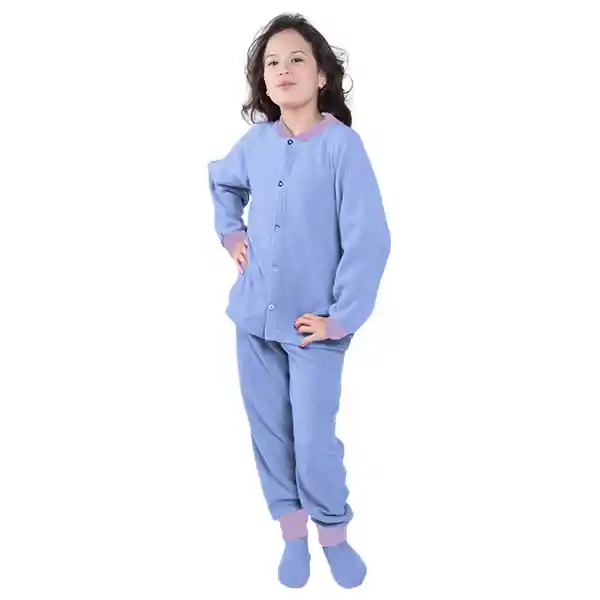 Pijama Niña Térmica Polar Azul Hortensia Talla 04