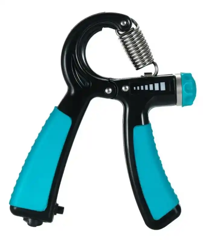 1 Hand Grip Ejercitador Para Manos Antebrazo Contador Graduable - Azul 