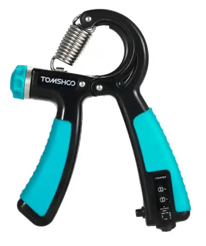 1 Hand Grip Ejercitador Para Manos Antebrazo Contador Graduable - Azul 