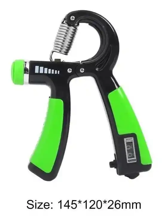 1 Hand Grip Ejercitador Para Manos Antebrazo Contador Graduable - Verde