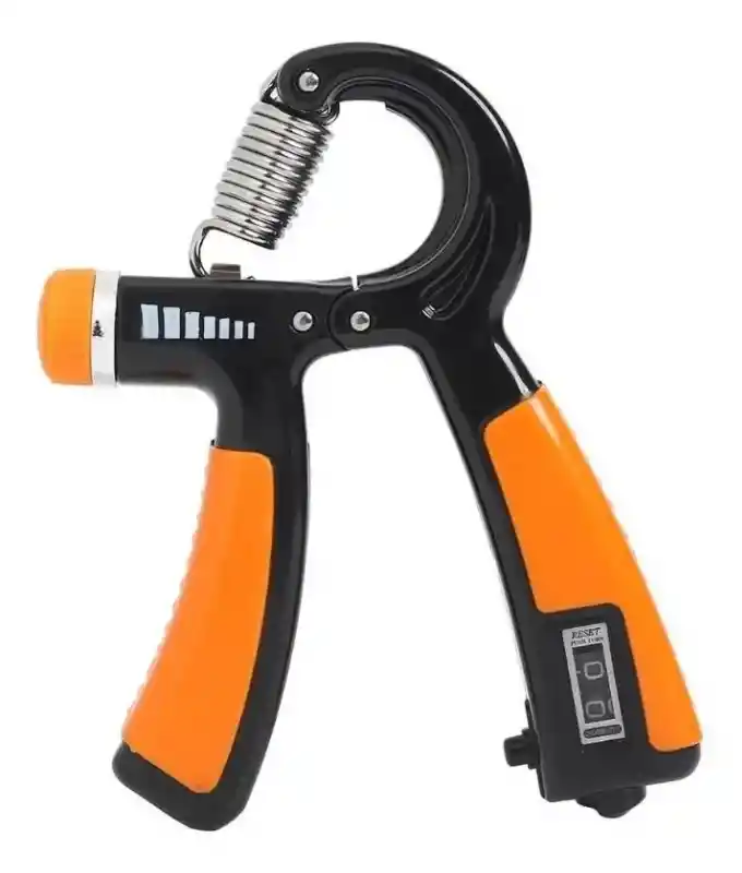 1 Hand Grip Ejercitador Para Manos Antebrazo Contador Graduable - Naranja