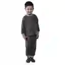  Pijama Niño Térmica Polar Gris Oscuro Talla 06