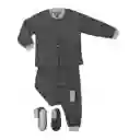   Pijama Niño Térmica Polar Gris Oscuro Talla 06