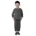   Pijama Niño Térmica Polar Gris Oscuro Talla 06