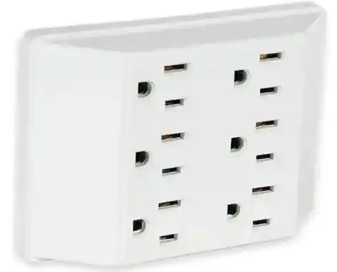 Multitoma Regleta Extensión Electrica 6 Tomas De Pared