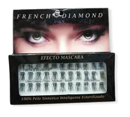 Pestañas Individuales Medianas French Diamond