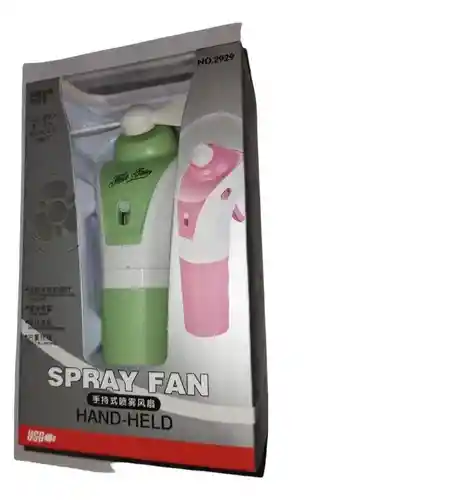 Mini Ventilador Spray Portátil De Mano Recargable Spay Fan