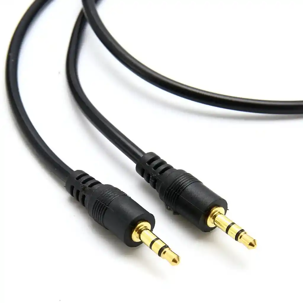 Cable Auxiliar De Audio Estéreo Plug 3.5mm 1x1 De 1.5 Metros