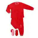 Pijama Niño Térmica Polar Rojo Talla 12