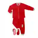 Pijama Niño Térmica Polar Rojo Talla 12