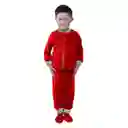 Pijama Niño Térmica Polar Rojo Talla 12