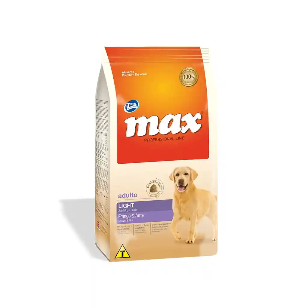 Total Max Alimento Light para Perros Adultos Pollo y Arroz