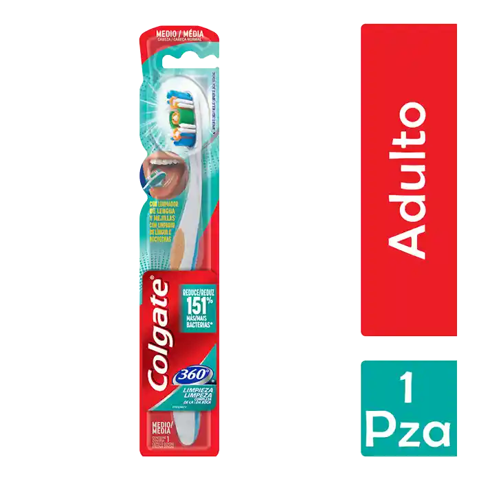 Colgate Cepillo Dental 360° Medio