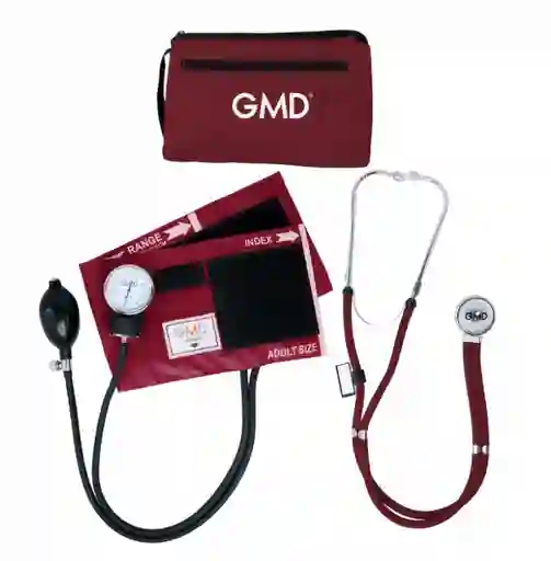 Gmd Kit Fonendoscopio Y Tensiometro Vino Tinto