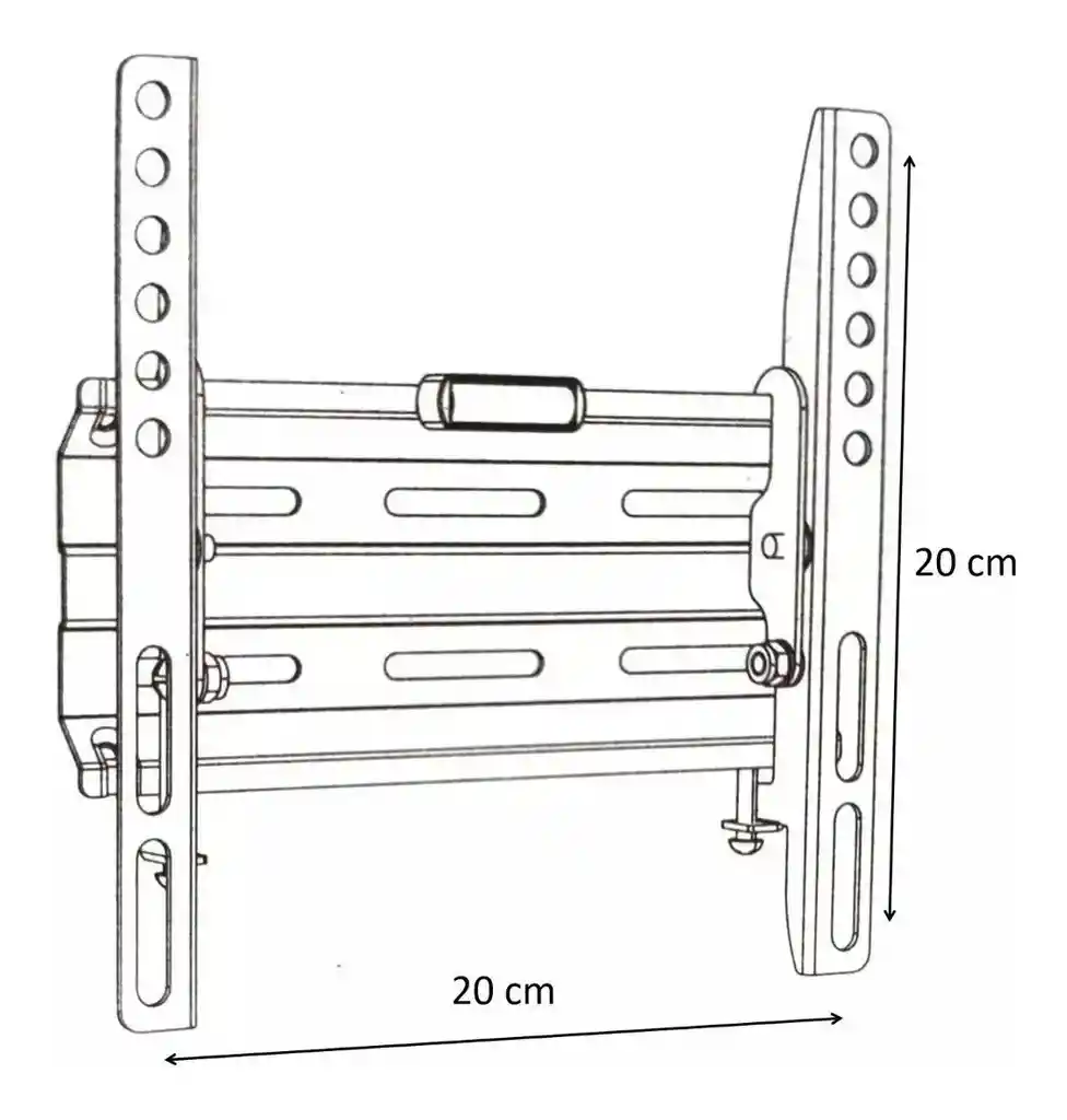 Soporte Base De Pared Para Monitor Pc 13 17 19 21 27 32 34"