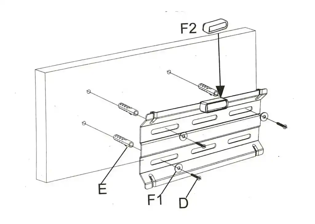 Soporte Base De Pared Para Monitor Pc 13 17 19 21 27 32 34"