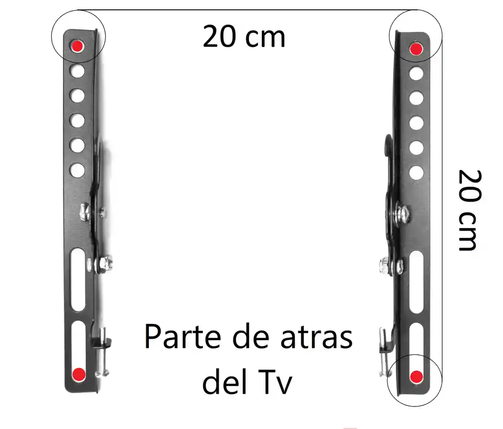 Soporte Base De Pared Para Monitor Pc 13 17 19 21 27 32 34"