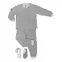 Pijama Niña Térmica Polar Gris Claro Talla 14