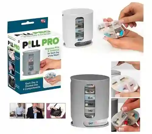Pastillero Semanal Organizador De Pastillas Pill Pro 7 Dias
