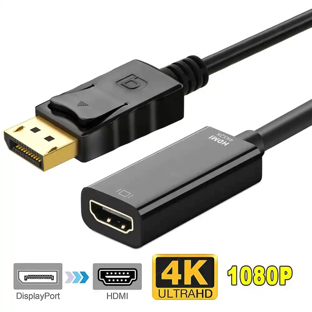 Convertidor De Display Port A Hdmi 4K