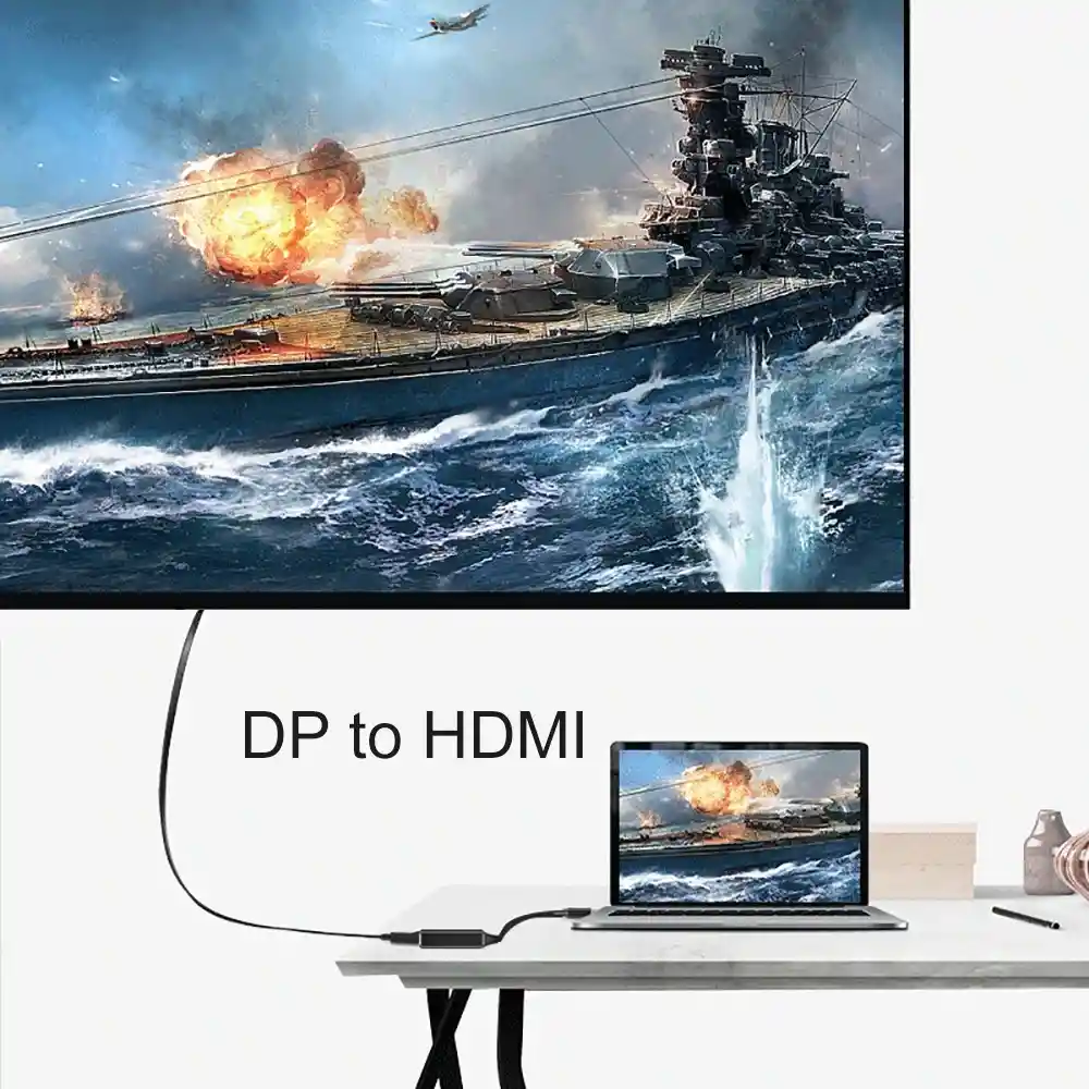 Convertidor De Display Port A Hdmi 4K