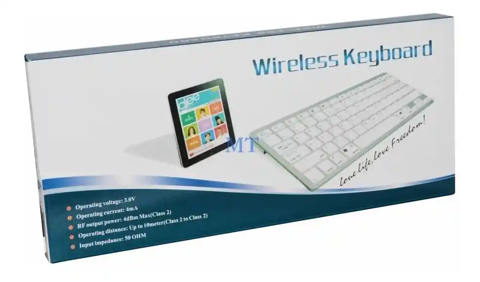 Teclado Slim Wireless Bluetooth Computador Tablet Celular