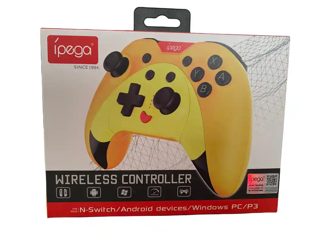 Nintendo Switch Control Ipega Amarillo-Negro Para Windows Pc Ps3 Android