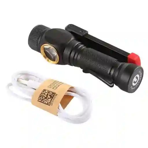 Linterna Led Recargable Usb Iman Modos Luz Camping Mecánica W550