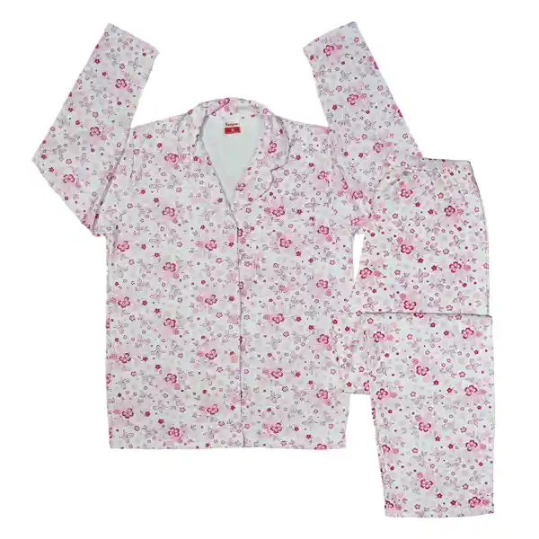 Pijama Mujer Daniela Estampada Rosado Talla S