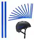 Cinta Reflectiva Para Cicla Casco Adhesiva Colores 12und Azul