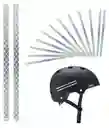 Cinta Adhesiva Reflectiva de Colores Para Cicla y Casco 12und Blanco