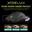 Mouse Gamer Delux M800bu Rgb, Programable 6 Botones 12400dpi