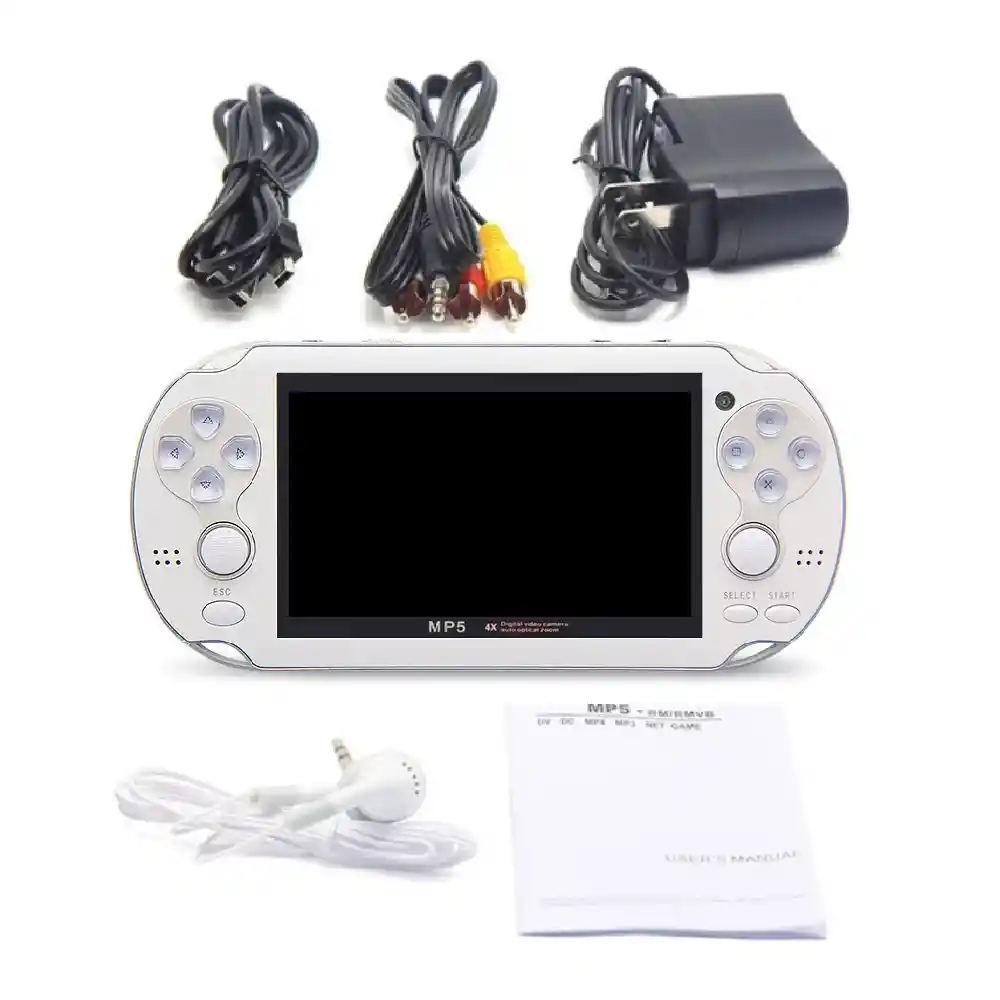 Consola Portatil Emulador De Juegos Psp Multi-funcion Mp5 - Blanca