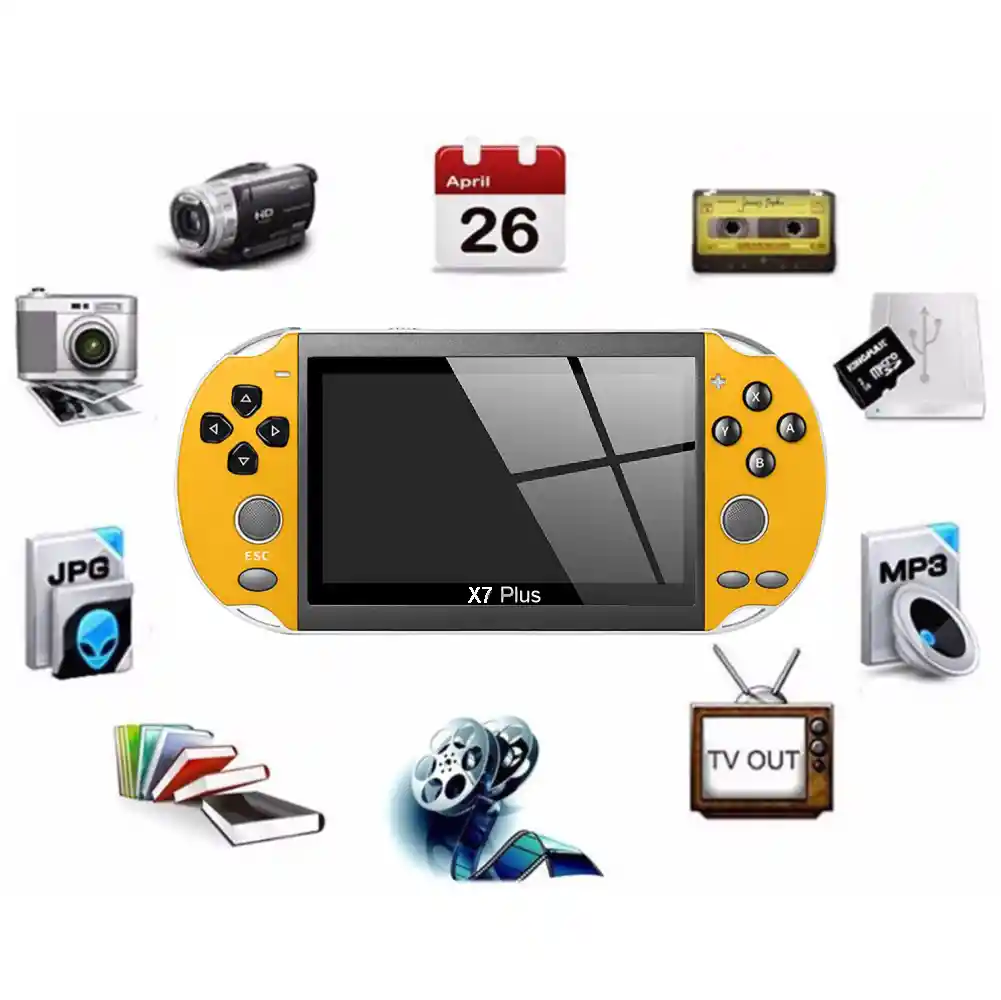 Consola Portátil Emulador De Juegos PSP 5 Inch Mp5 X7 Plus 