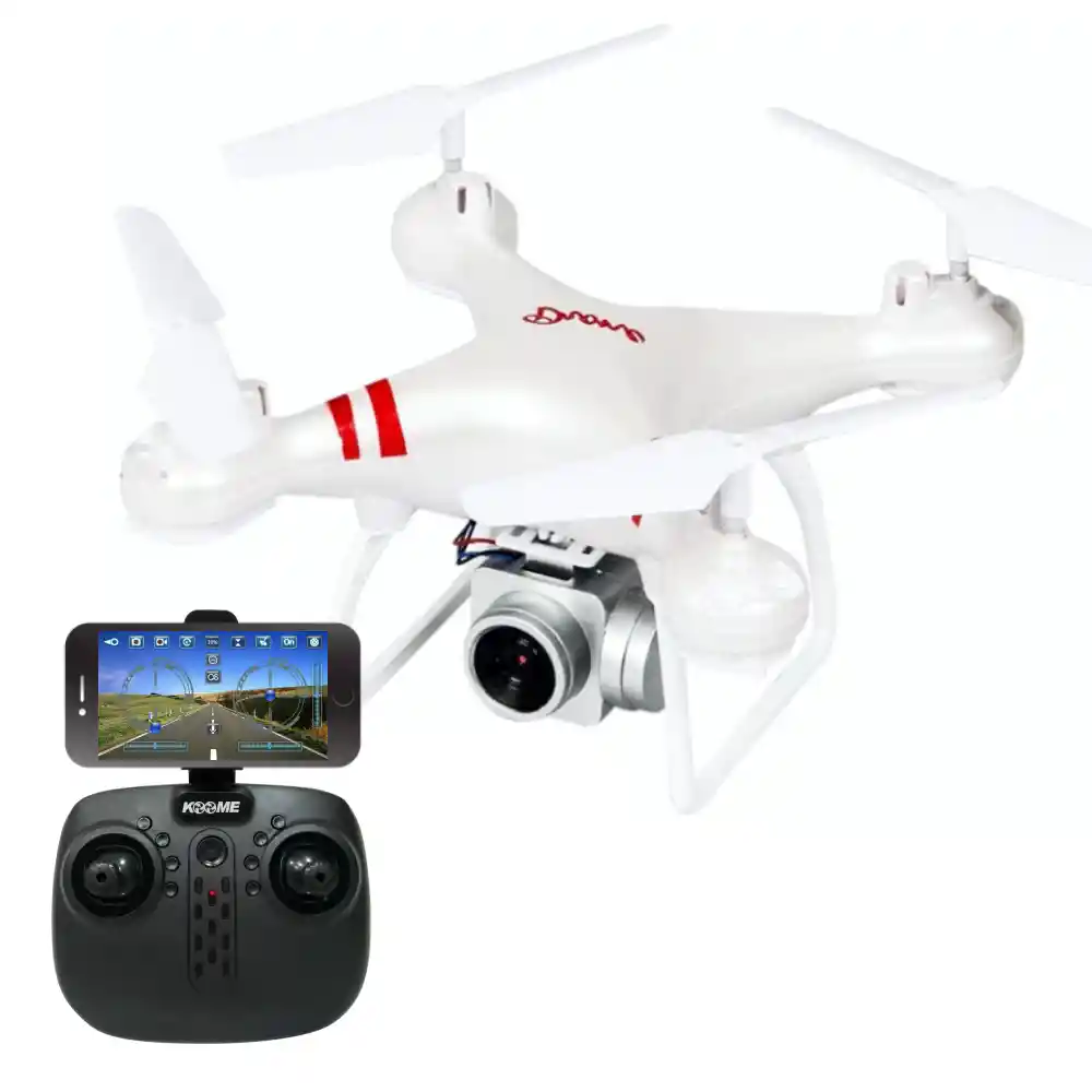 Drone Con Cámara Wifi Full Hd 720p Lf608 Control Remoto K3w - Blanco