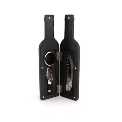 Set Sacacorchos Para Vino - En Forma De Botella- Landik