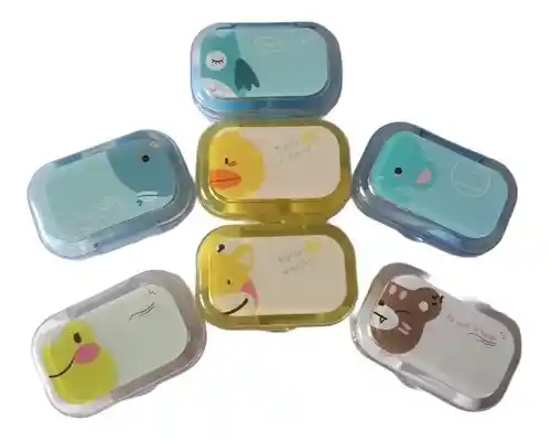 Estuche Porta Lentes De Contacto Pinza Chupa Extracción