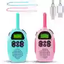 Walkie Talkie Para Niños Largo Alcance Recargables X2