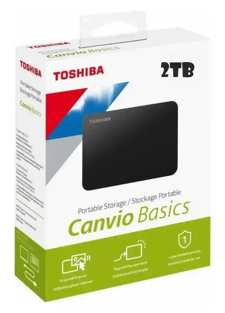 Toshiba Disco Duro 2Tb Externo Usb 3.0 Nuevo