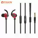 AUDIFONOS CX300 YISON/ *ROJO* /ORIGINALES
