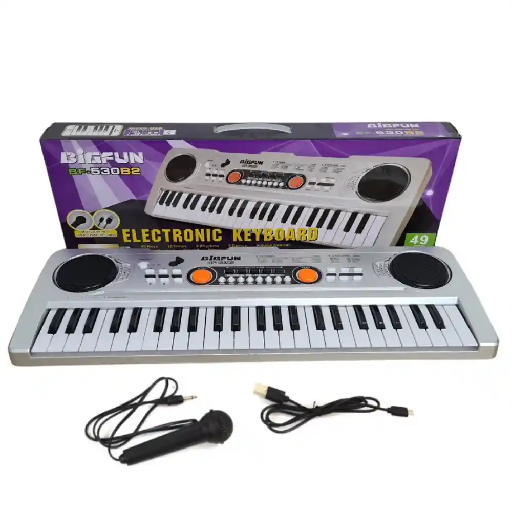 Organeta Piano Electrónico Para Niños 49 Teclas Usb Bf-530