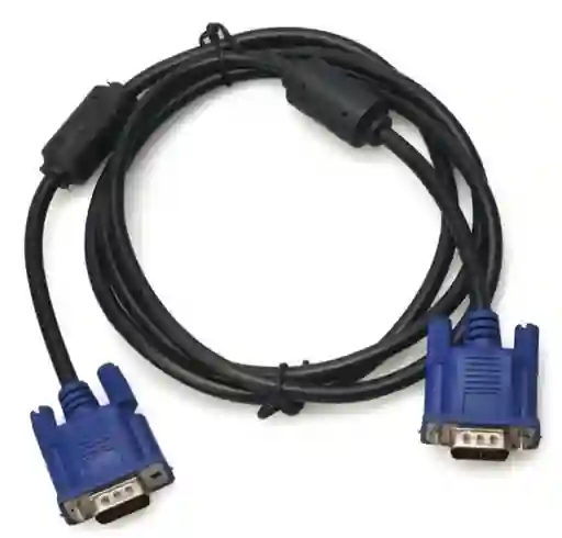 Cable De Video Vga De 1 Metro Con Doble Filtro Para Pc Monitor