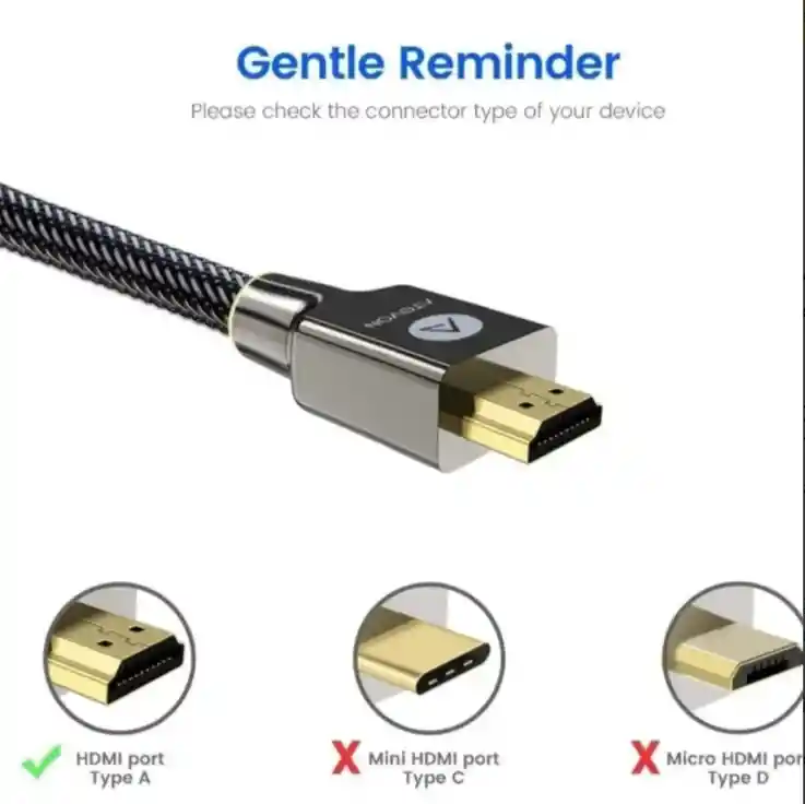 Cable Hdmi 2.0 4k Armazon 3d 144hz 8k Zinc Resistente 3 Mtrs