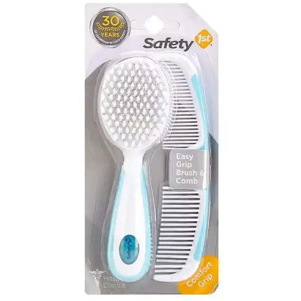 Safety Set Cepillo Y Peine 1St Bebe Duplex Mango Blando Niño