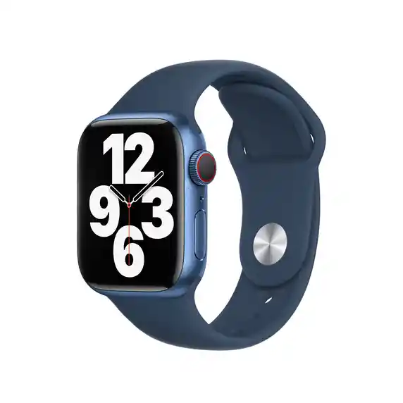 Apple Suite Correa Watch En Silicona - Color Azul Noche - 42/44/45 Mm