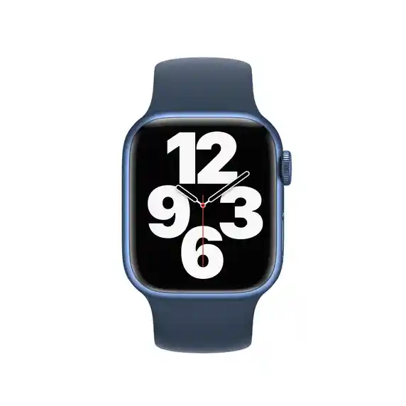 Apple Suite Correa Watch En Silicona - Color Azul Noche - 42/44/45 Mm