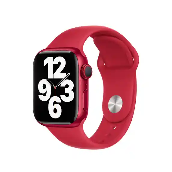 Apple Suite Correa Watch En Silicona - Color Roja - 42/44/45 Mm