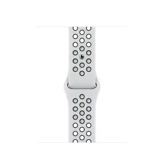 Apple Suite Correa Watch Tipo Nike - Color Blanco / Puntos Negros - 42/44/45 Mm
