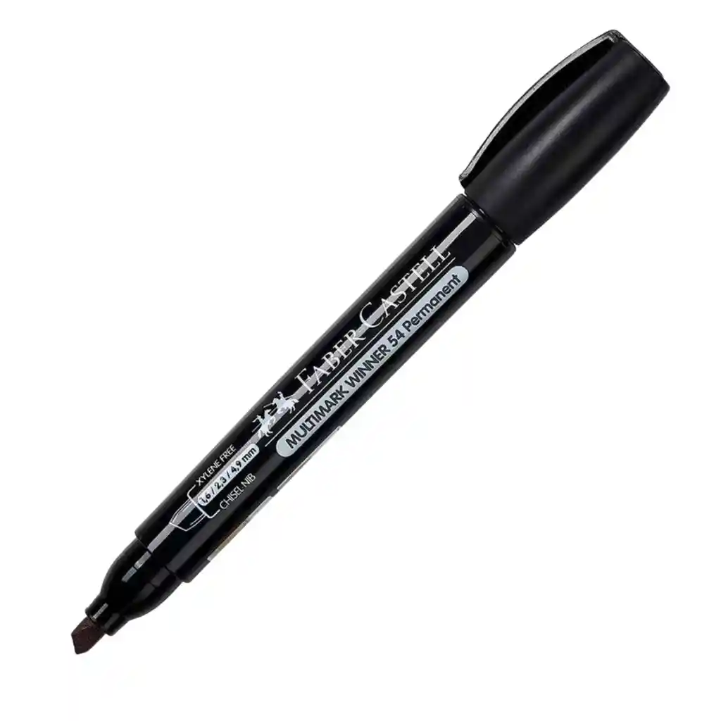 Faber Castell Marcador Permanente Negro