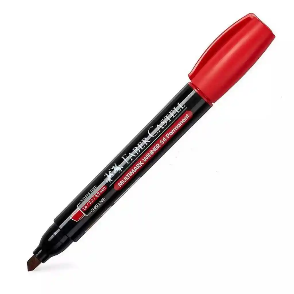 Faber Castell Marcador Permanente Rojo